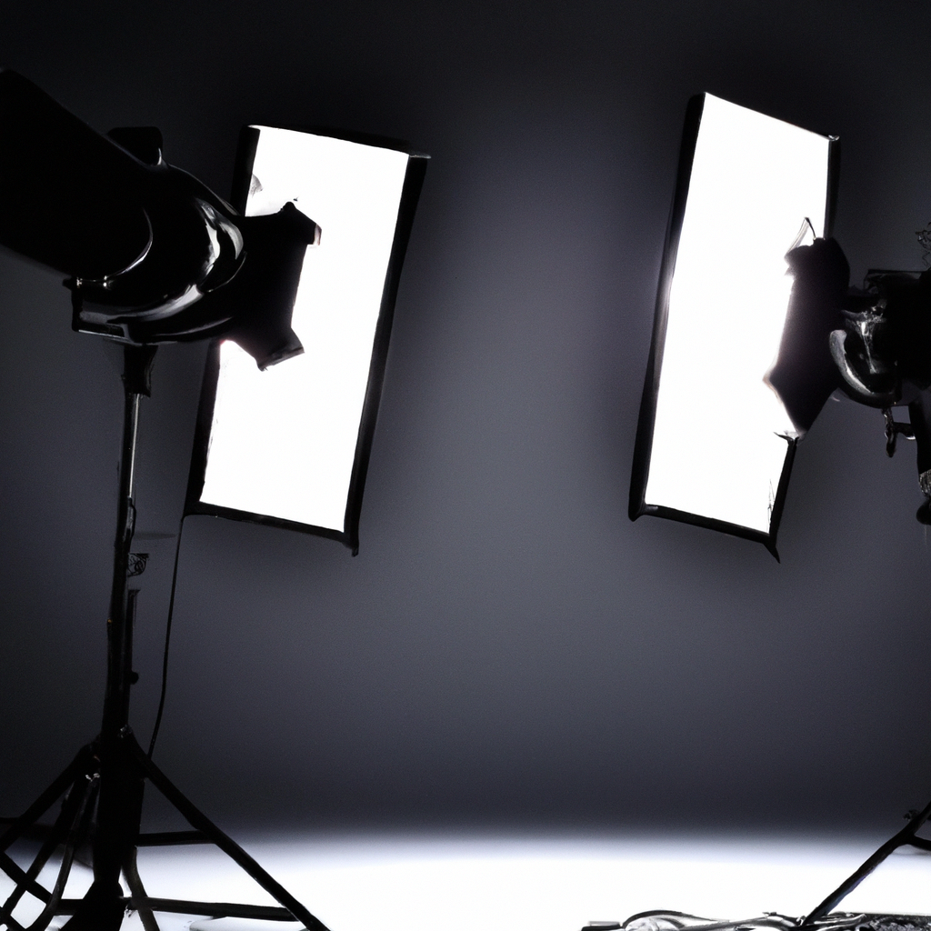 Set de producto con luz suave